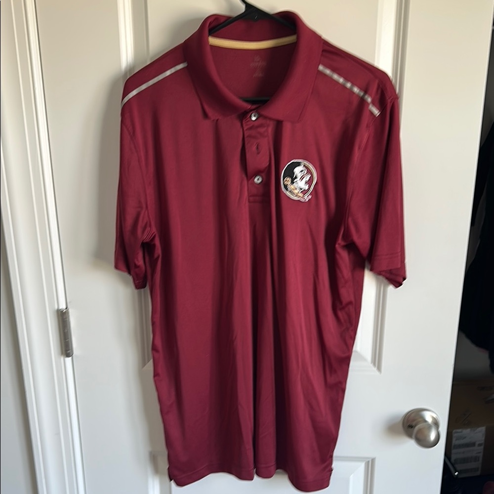 FSU Men's Garnet Polo Shirt